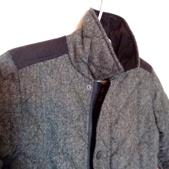 Boy's Quilted Tweed Chore Coat with Corduroy Accents - Picture 2 of 8